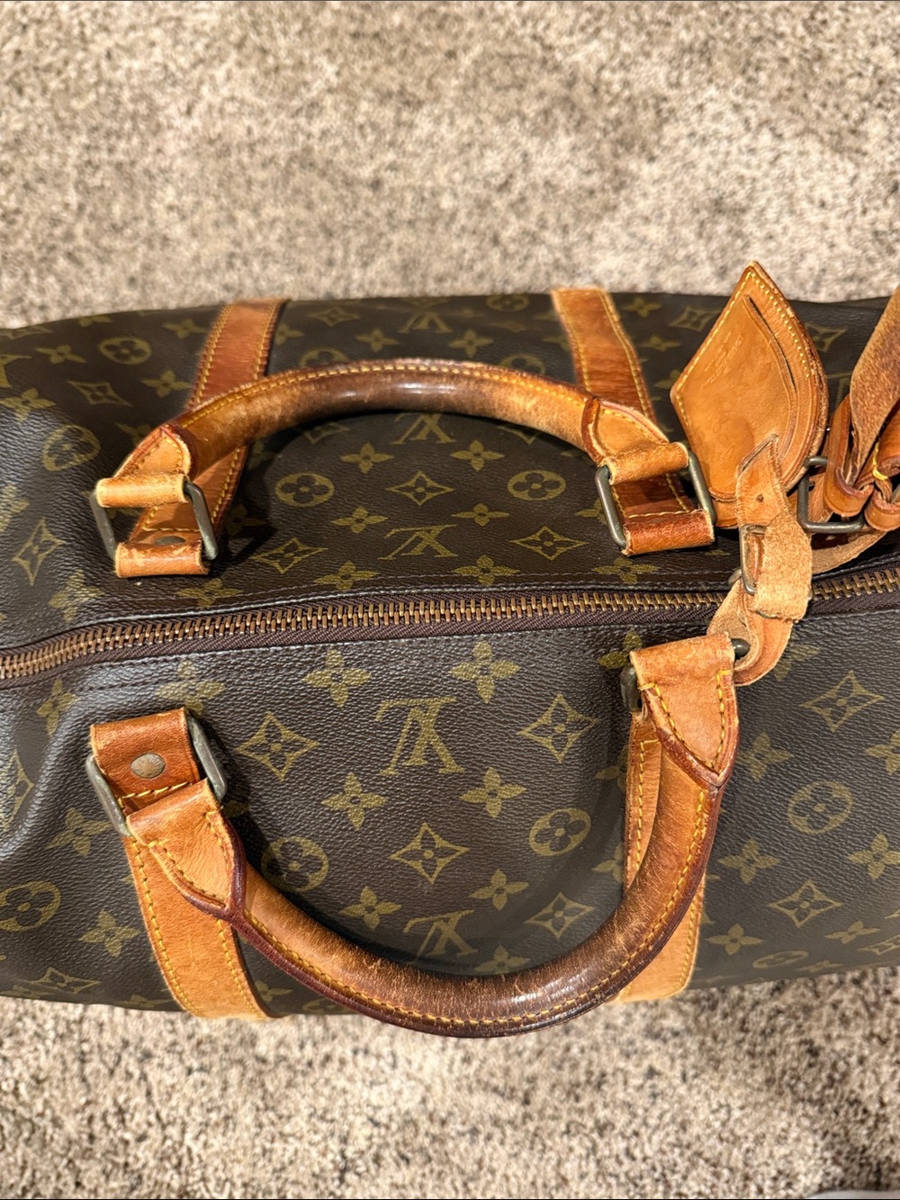 Louis Vuitton Brown Monogram Keep All 60 - Picture 10 of 15